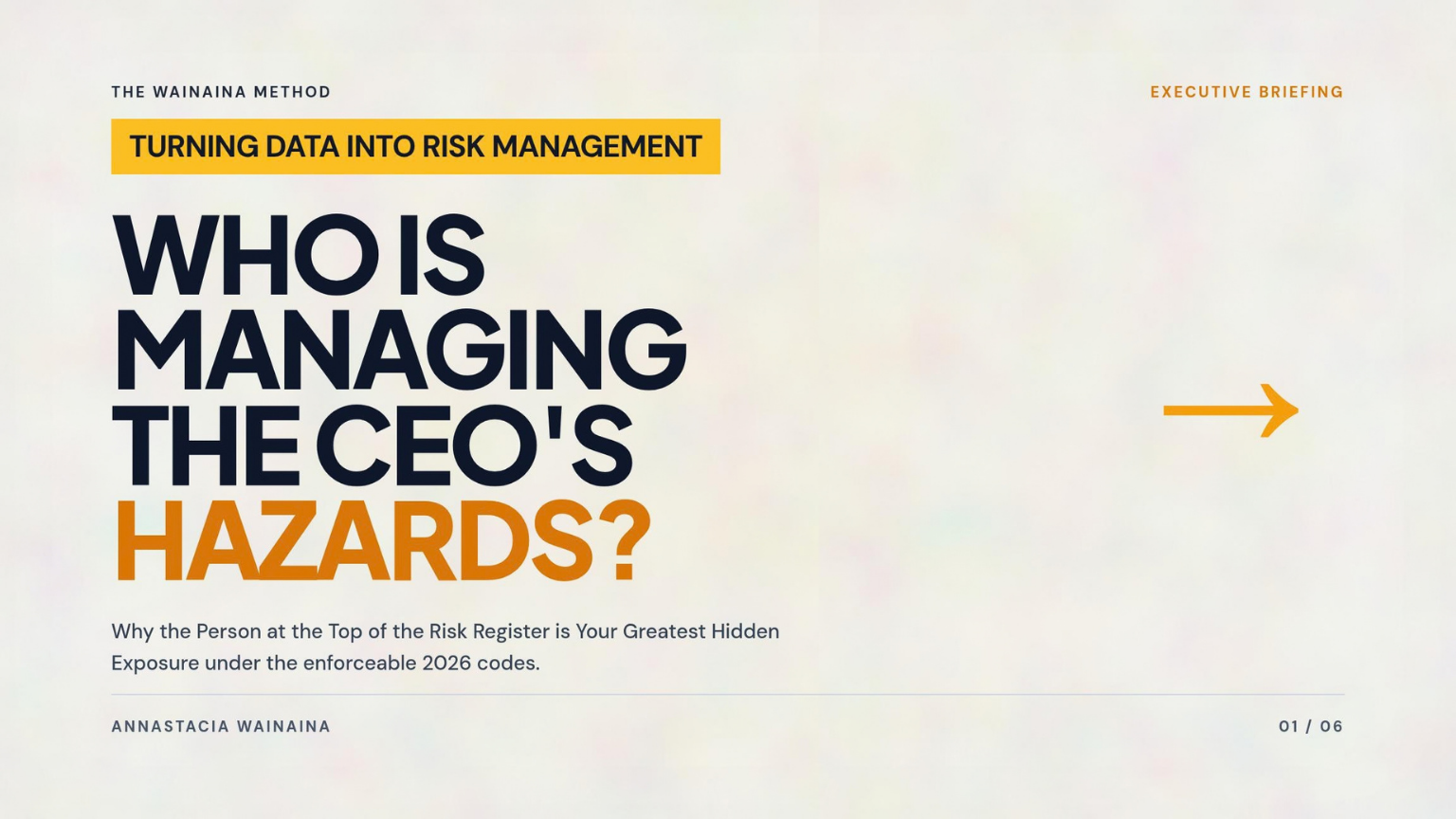 Who Is Managing the Psychosocial Hazards of the CEO?