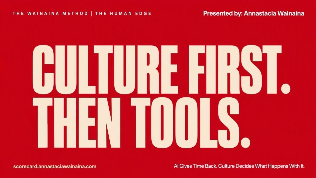 AI Gives Time Back. Culture Decides What Happens With It.